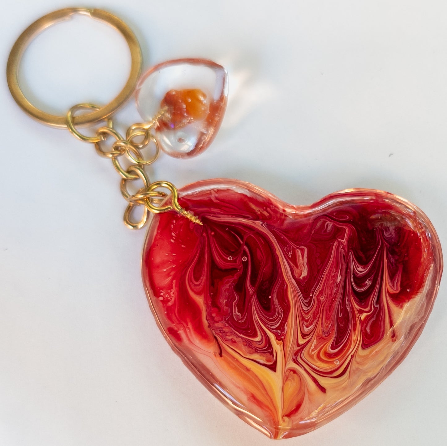 Flaming Love Keychain #37