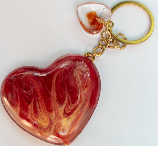 Flaming Love Keychain #37