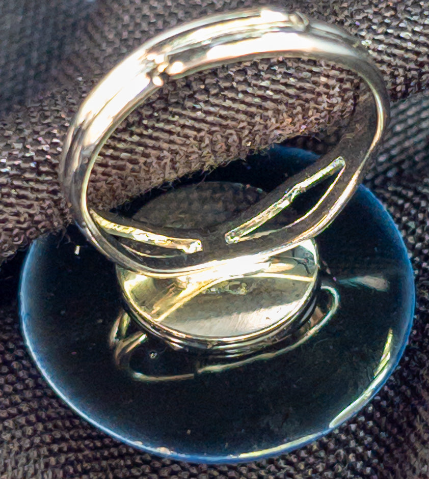 Cloudy sky Adjustable Ring #49